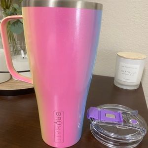 BRUMATE TODDY XL 32OZ INSULATED COFFEE MUG | GLITTER RAINBOW